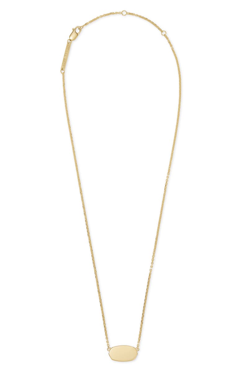 Kendra Scott Elisa 18K Gold Vermeil Short Pendant Necklace, Alternate, color, 