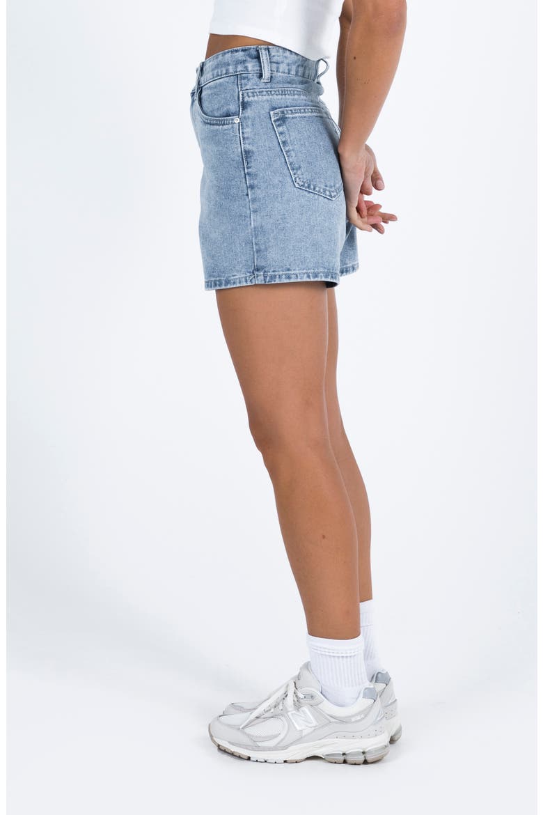 Tropicana High Waist Denim Shorts, Alternate, color, BLUE