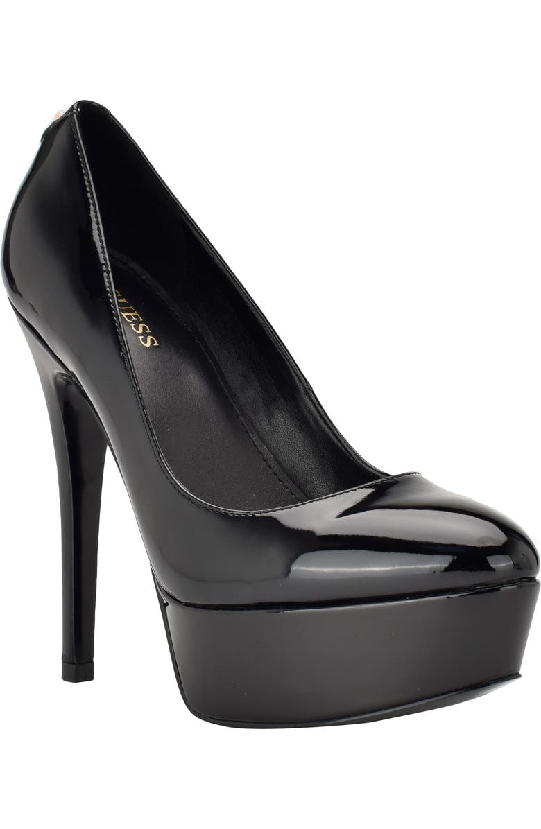 GUESS Cador 2 Platform Pump, Main, color,