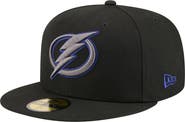 New Era Men's New Era Black Tampa Bay Lightning Color Pop 59FIFTY Fitted Hat