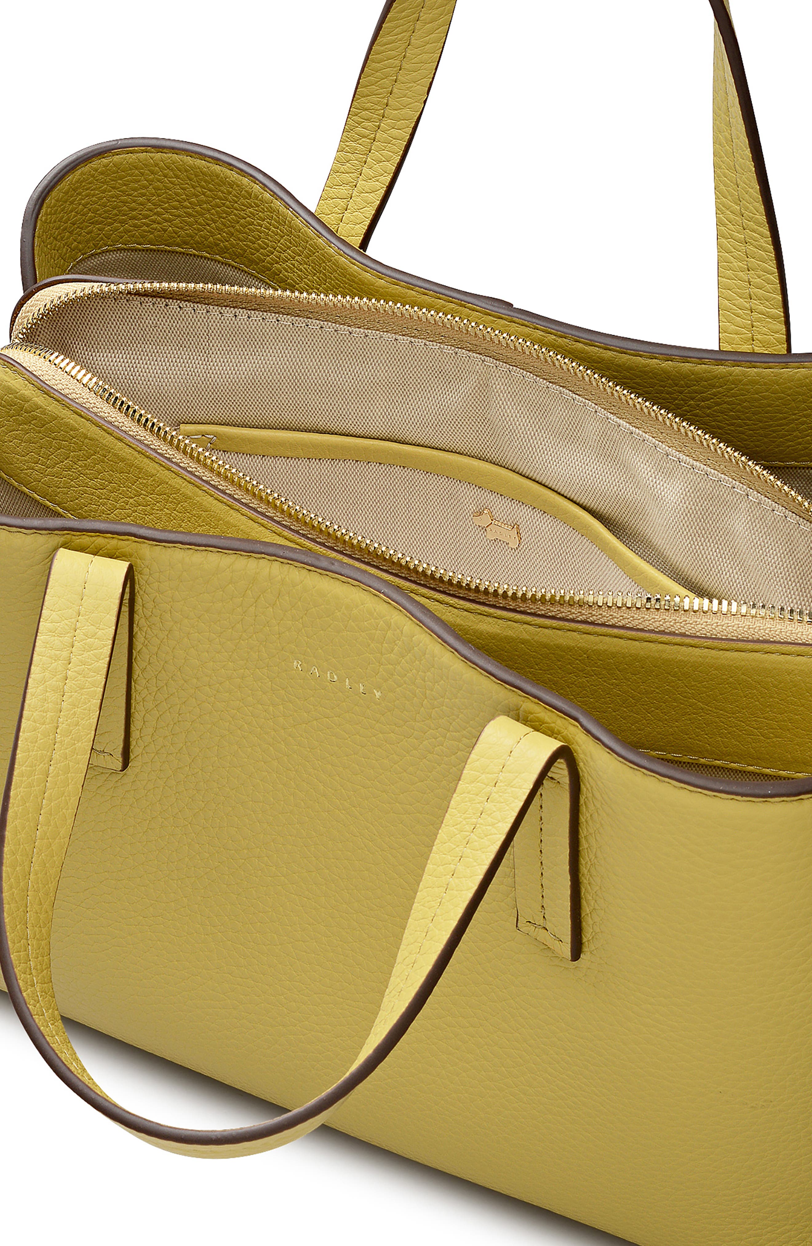 Dukes Place Medium Leather Satchel, Alternate, color, HONEYCOMB