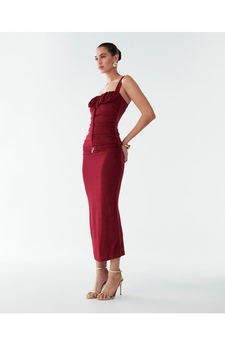 BWLDR Woods Dress, Alternate, color, Burgundy