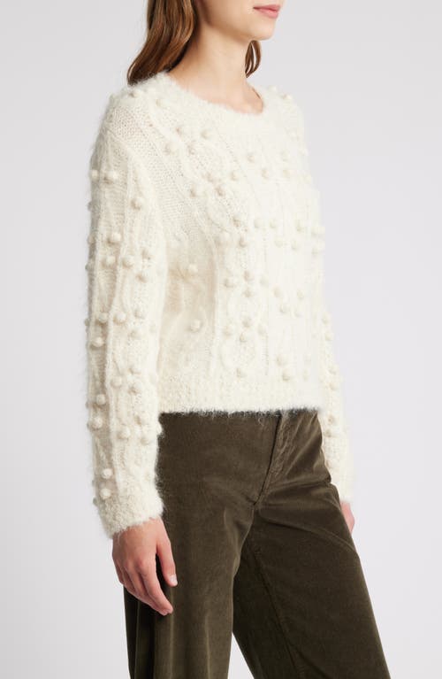Frame Popcorn Sweater In White