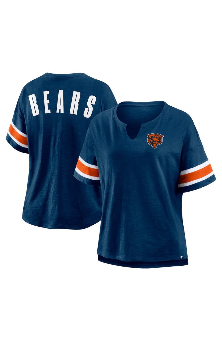 FANATICS Women's Fanatics Navy Chicago Bears Redzone Curl Route T-Shirt, Alternate, color, Navy