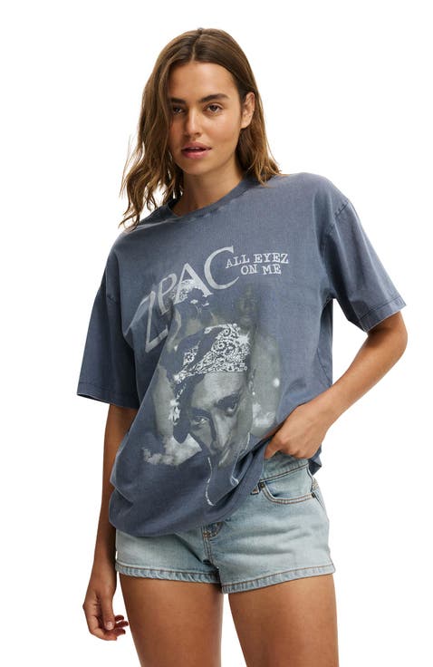 Women
s The Lcn Music Boxy Graphic Tee