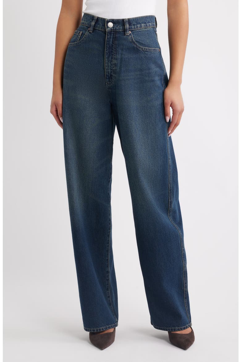 Taylor Relaxed Barrel High Rise HIGHLUXE™ Jeans, Main, color, KENSINGTON
