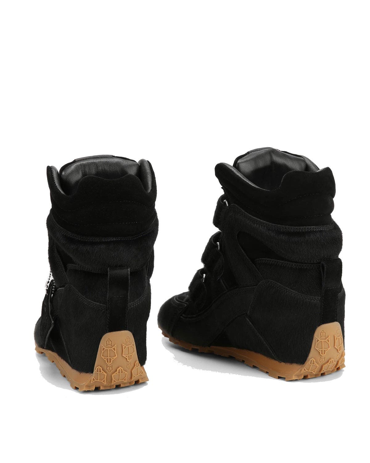 Naked Wolfe Element Wedge, Alternate, color, Black Pony