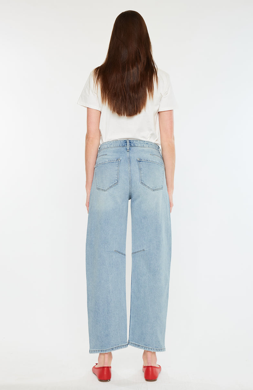 Kancan Isla High Rise Horseshoe Jeans In White