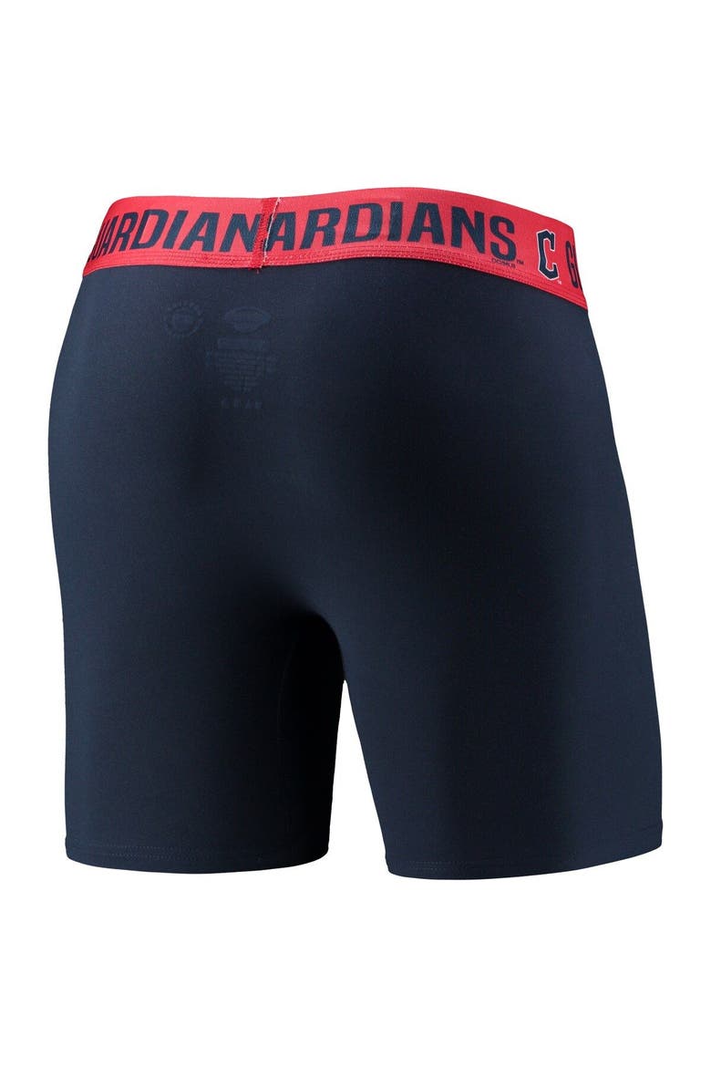 Men's Concepts Sport Navy/Red Cleveland Guardians Two-Pack Flagship Boxer Briefs Set, Alternate, color, Navy