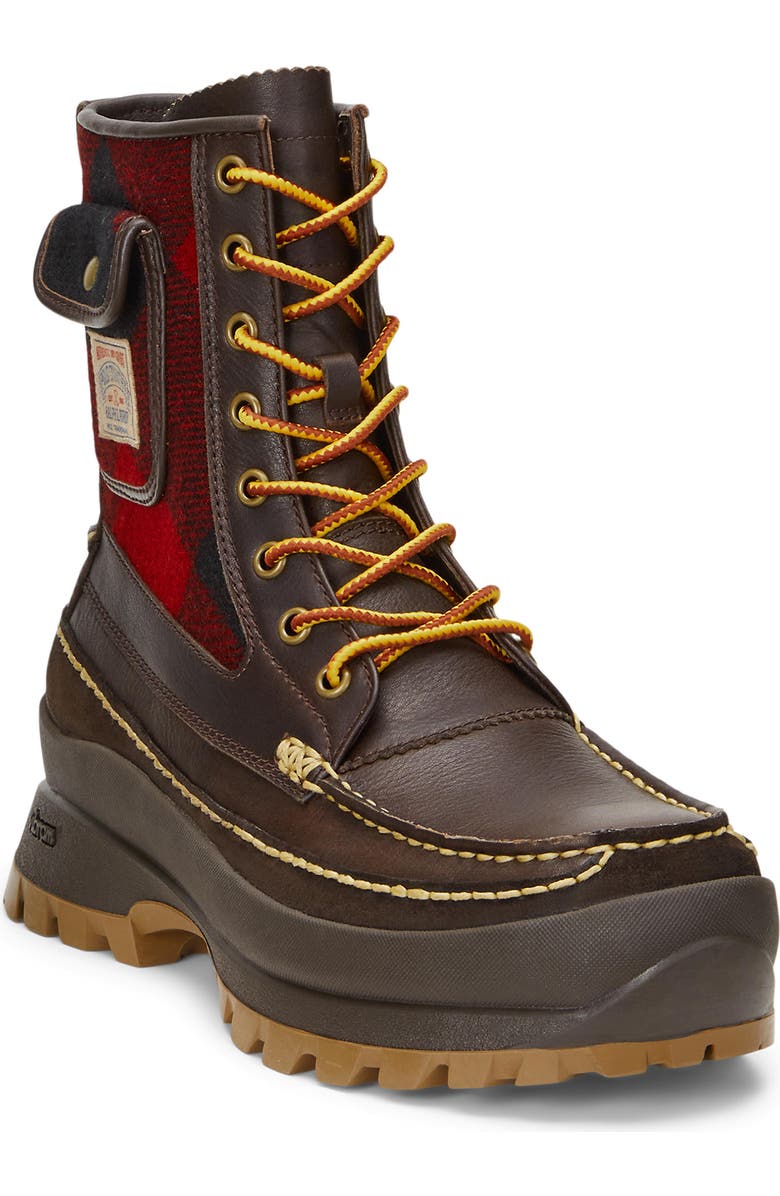 Polo Ralph Lauren Lug Sole Leather Boot, Alternate, color,