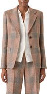 Akris punto Glen Plaid Stretch Wool Jacket