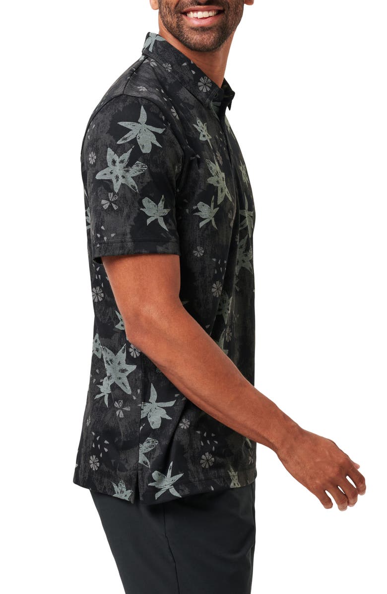 TravisMathew Trek Tide Floral Cotton Blend Piqué Polo, Alternate, color, 