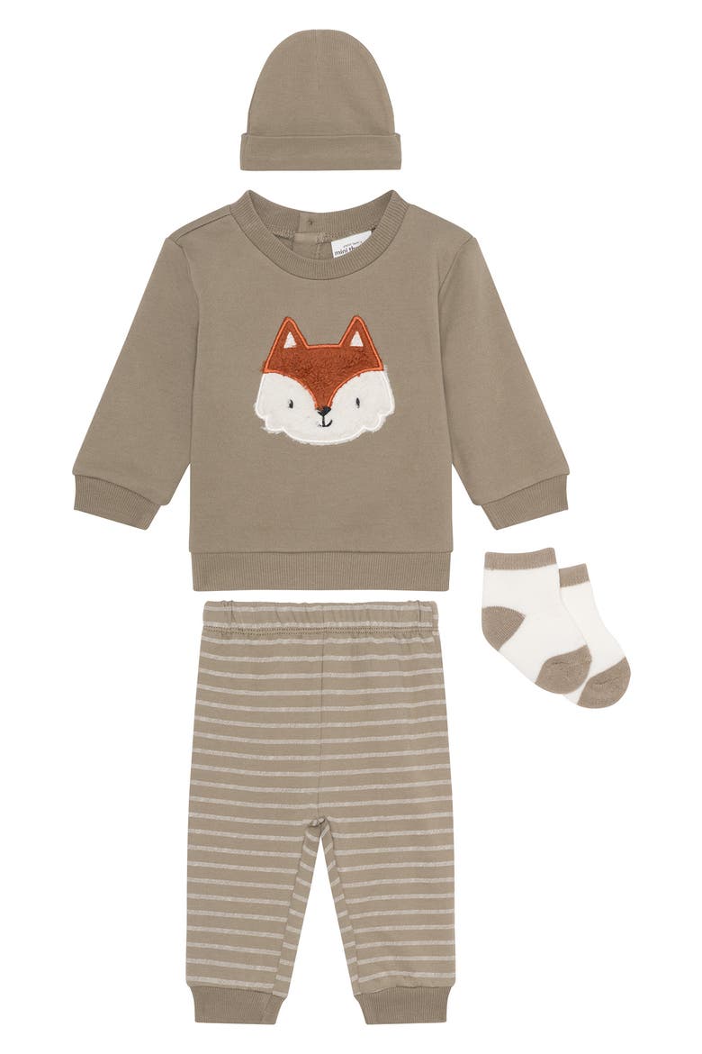 4-Piece Sweatshirt & Joggers Set, Main, color, FOX