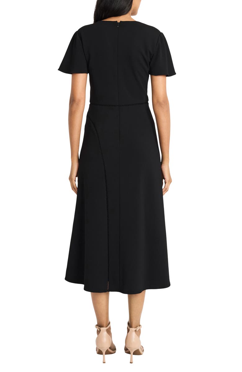 Maggy London Lattice Detail Midi Dress, Alternate, color, 