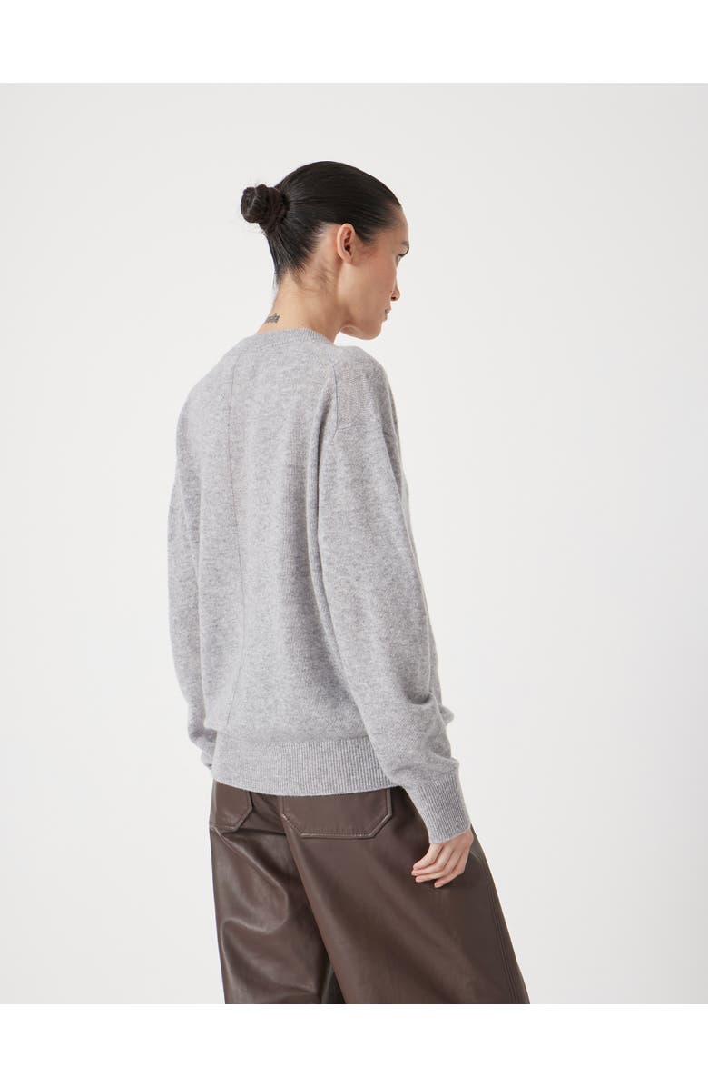 Hush Scarlett Cashmere V Neck Sweater, Alternate, color, Grey Marl