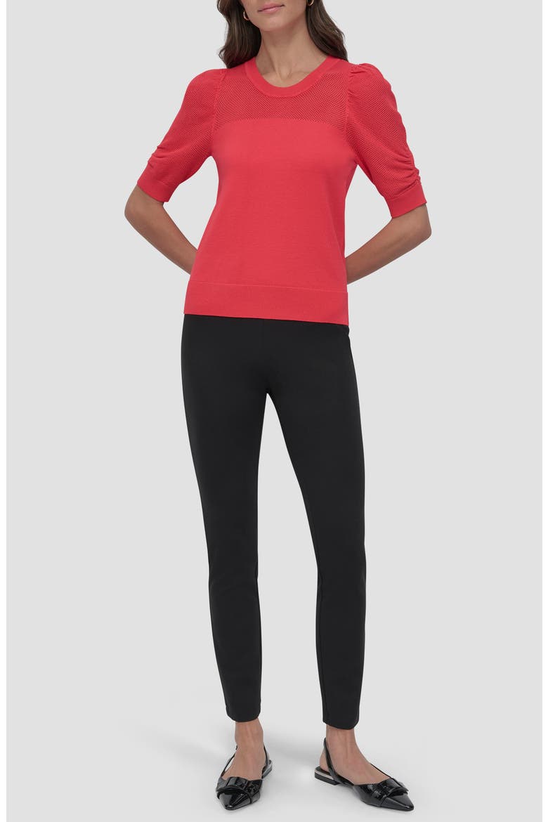 Puff Sleeve Sweater, Alternate, color, WATERMELON