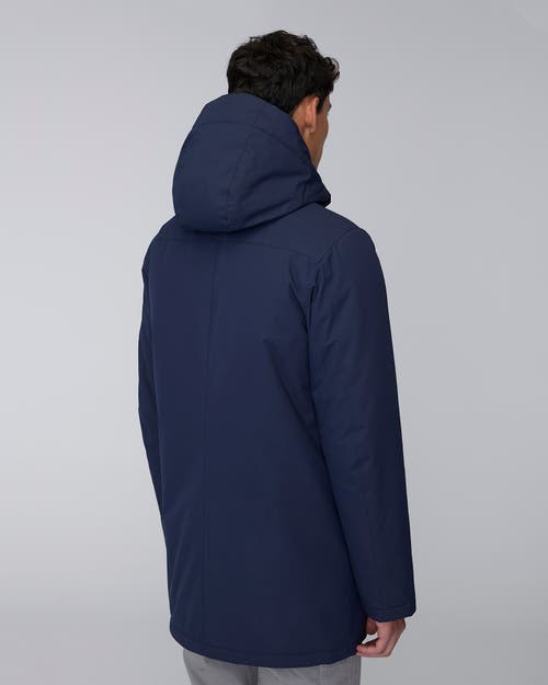 Quartz Co. Alban | Hooded Insulated Winter Jacket In True Navy