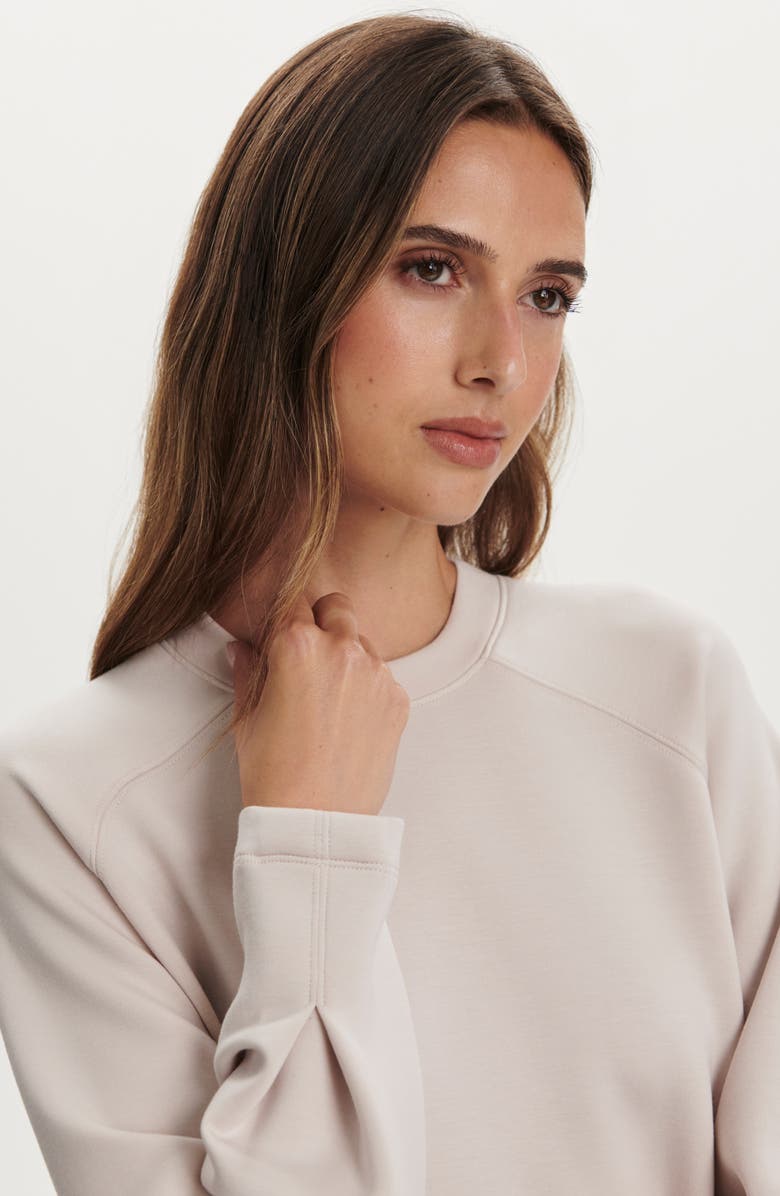 Varley Zosia Midlayer Crewneck Sweatshirt, Alternate, color, Silver Grey