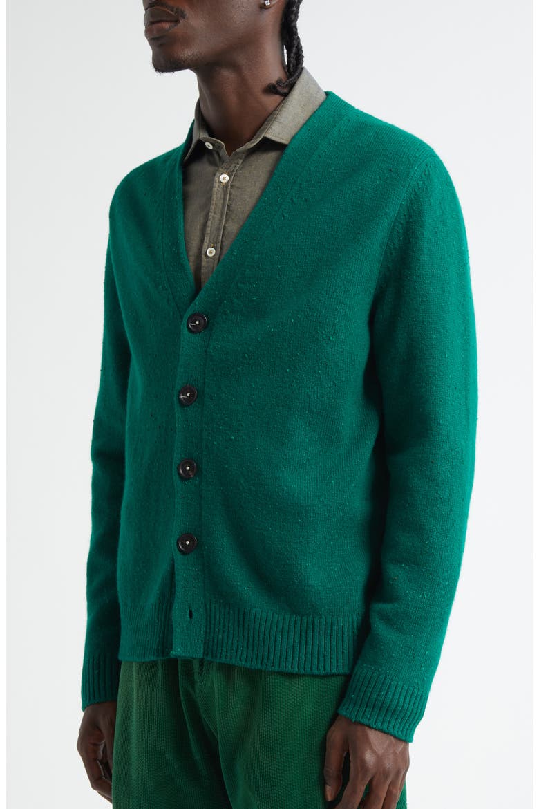 Linus V-Neck Cardigan, Alternate, color, GREEN