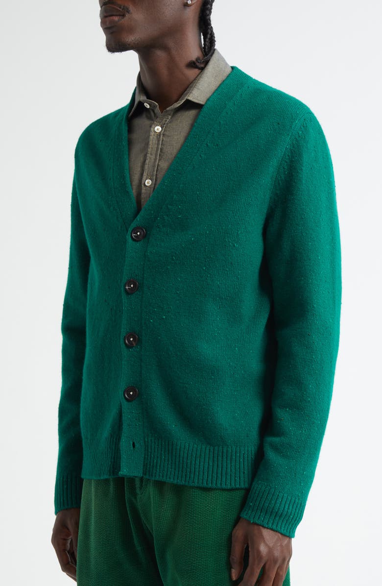Massimo Alba Linus V-Neck Cardigan, Alternate, color, Green