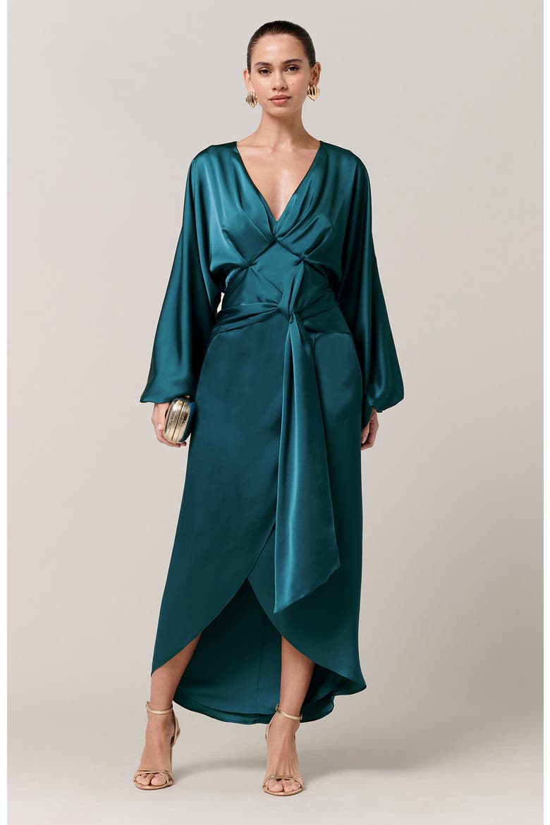 Irena Midi Dress, Alternate, color, Emerald