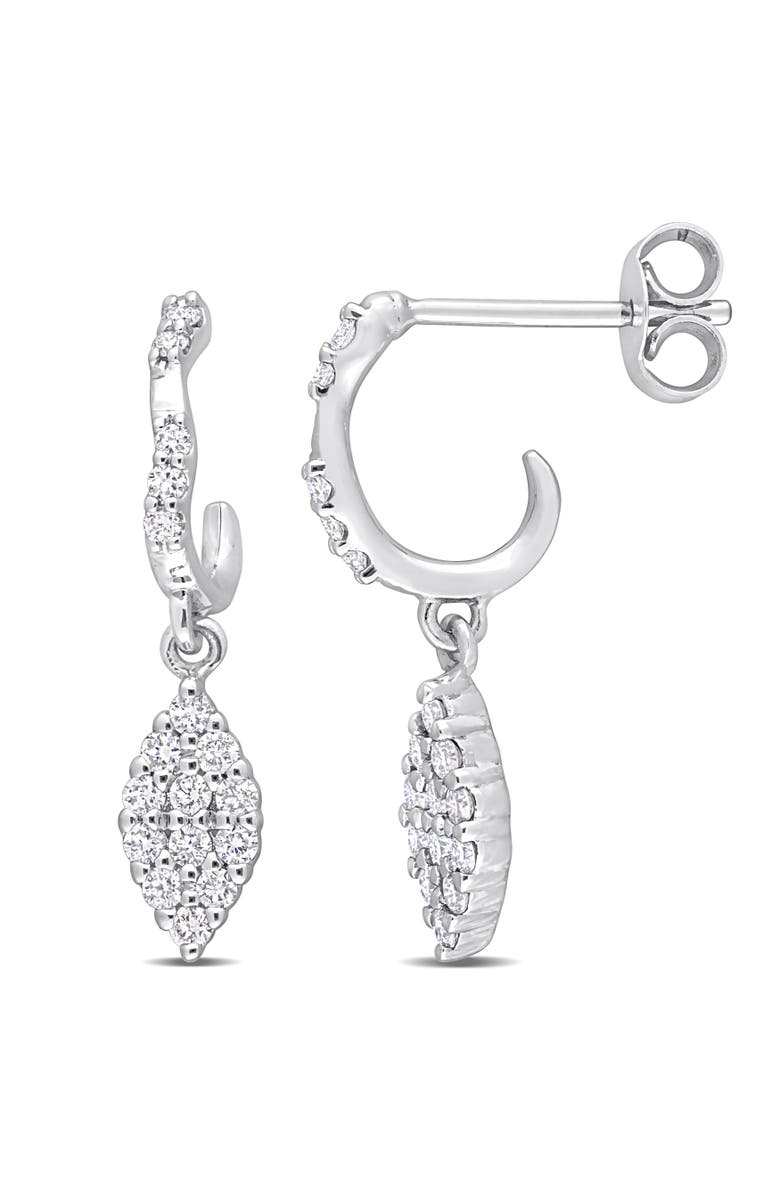 Julianna B. 3/8 CTW Diamond Dangle Earrings 14k Gold, Main, color, 14K White Gold