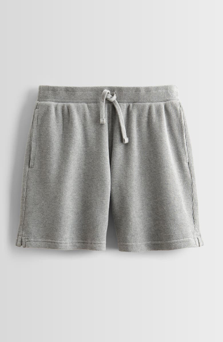 Treasure & Bond Kids' Waffle Knit Cotton Shorts, Main, color, Grey Heather