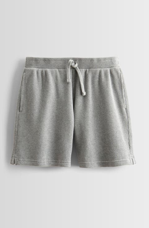 Kids' Waffle Knit Cotton Shorts (Big Kid)