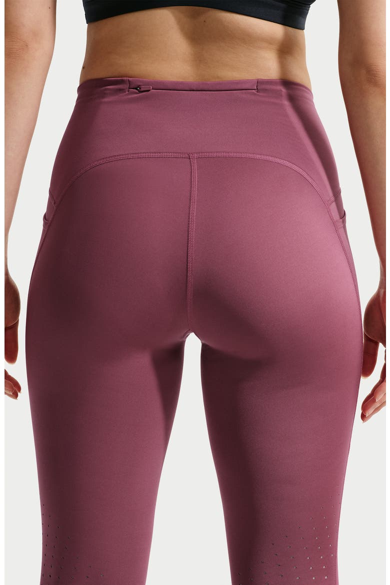 Swift High-Waisted Pocket 7/8 Running Leggings, Alternate, color, 654 PINK SMOKE