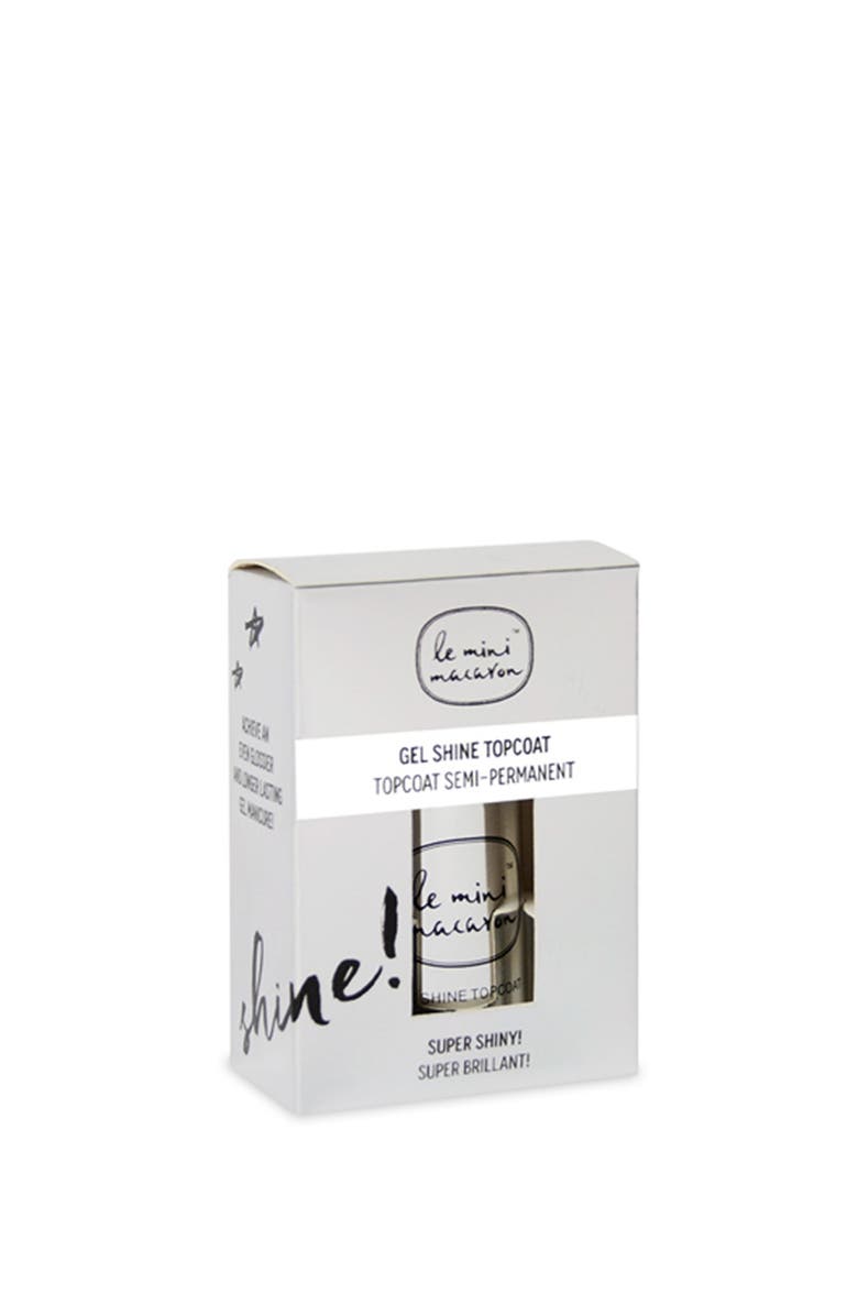 Le Mini Macaron Gel Shine Top Coat, Alternate, color, 