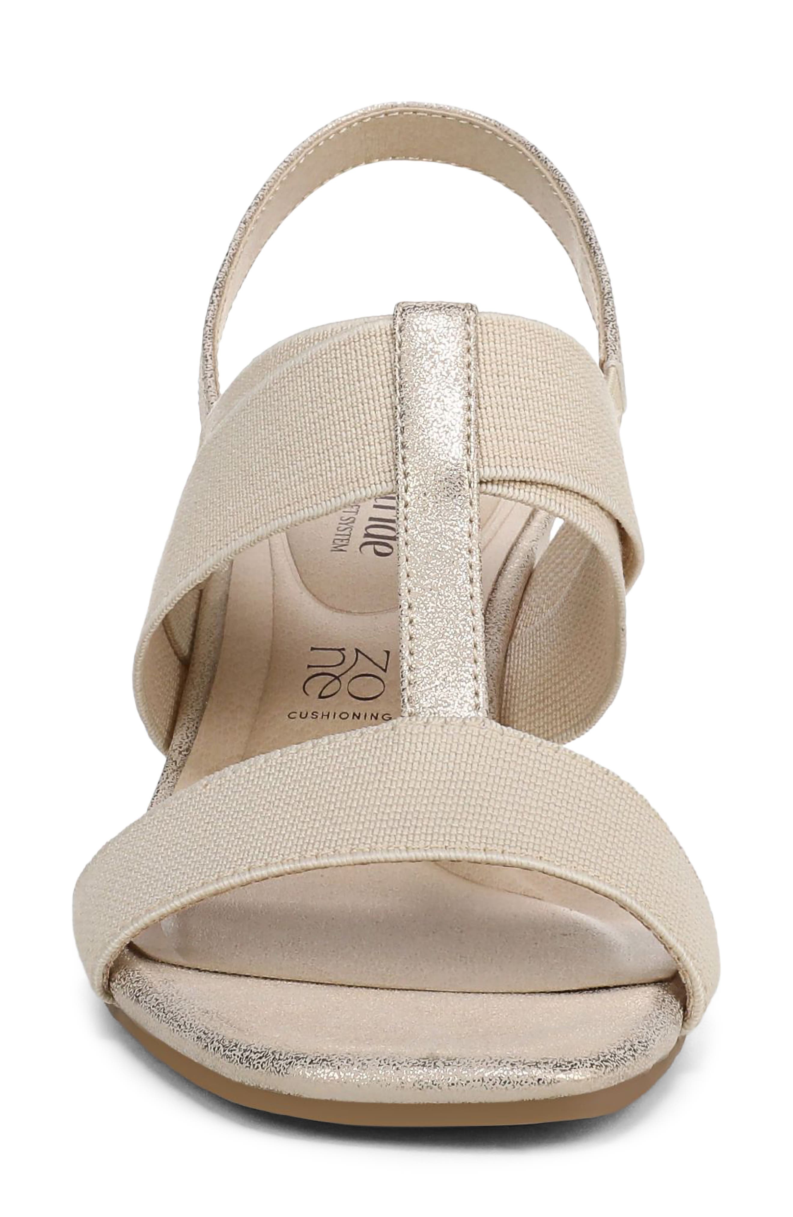 Sweet Slingback Wedge Sandal, Alternate, color, PLATINO GOLD