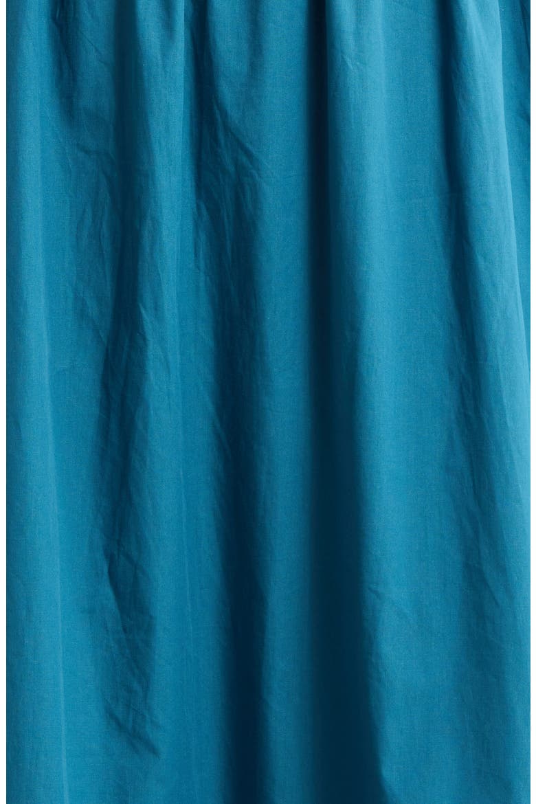 Belraj Cotton Poplin Maxi Dress, Alternate, color, TEAL