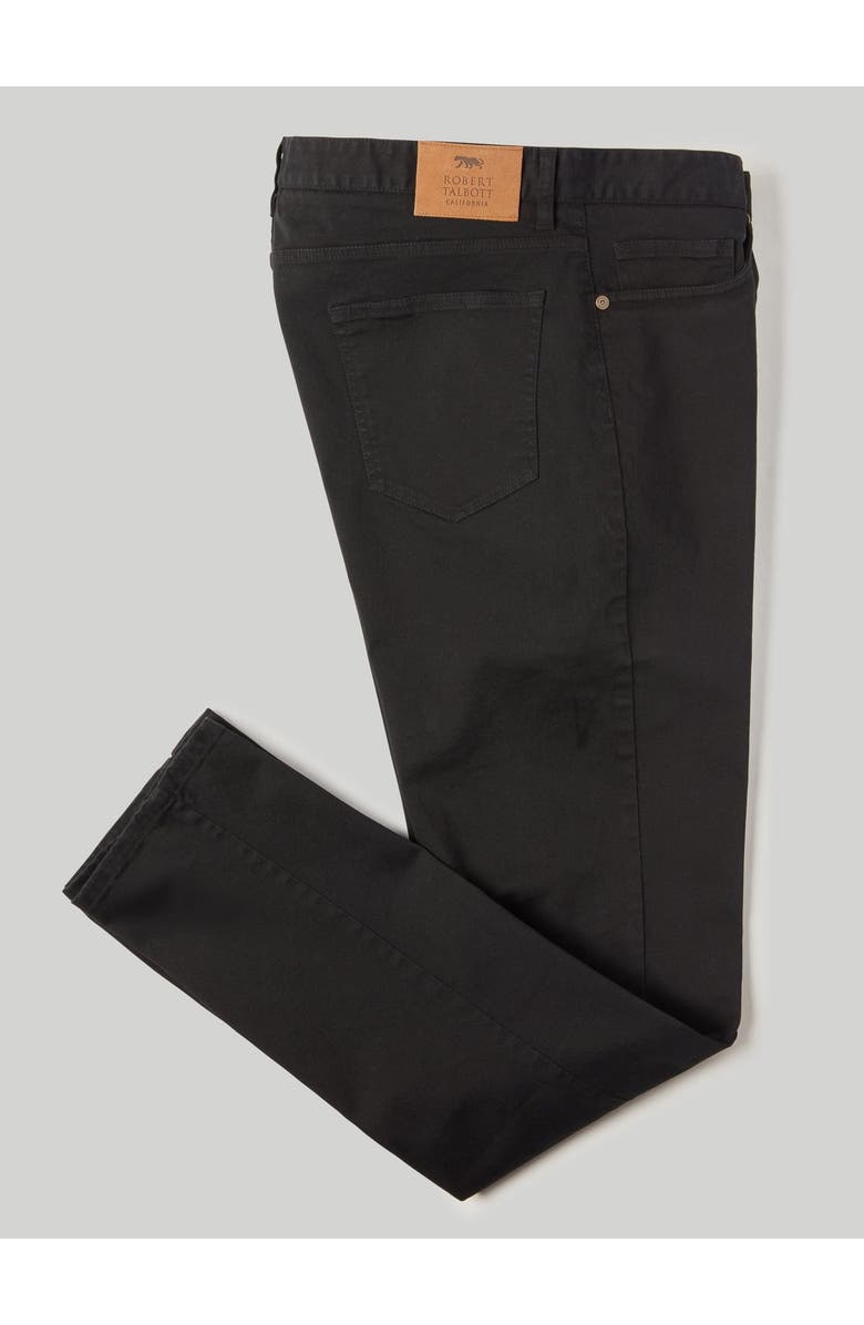 Robert Talbott Rockwell 5 Pocket Pant, Main, color, Black