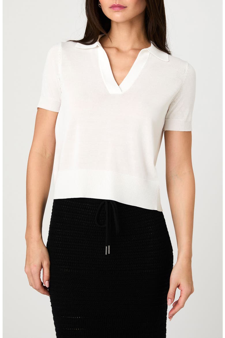 Sergio Short Sleeve Polo Sweater, Main, color, 10-SUMMER WHITE