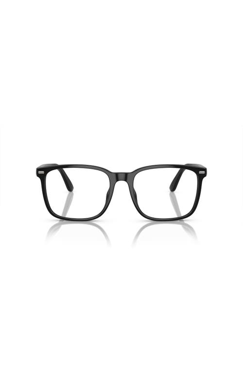 Polo Ralph Lauren 53mm Square Optical Glasses In Black