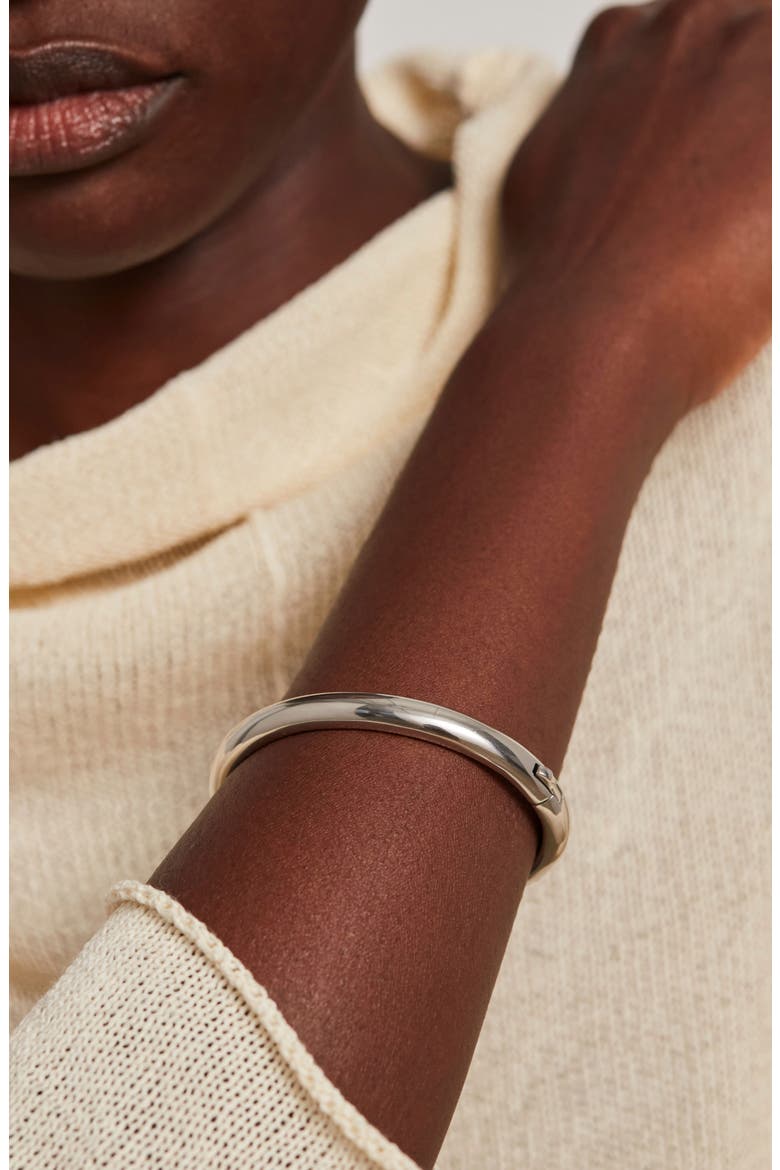 Gia Bangle, Alternate, color, PLATINUM
