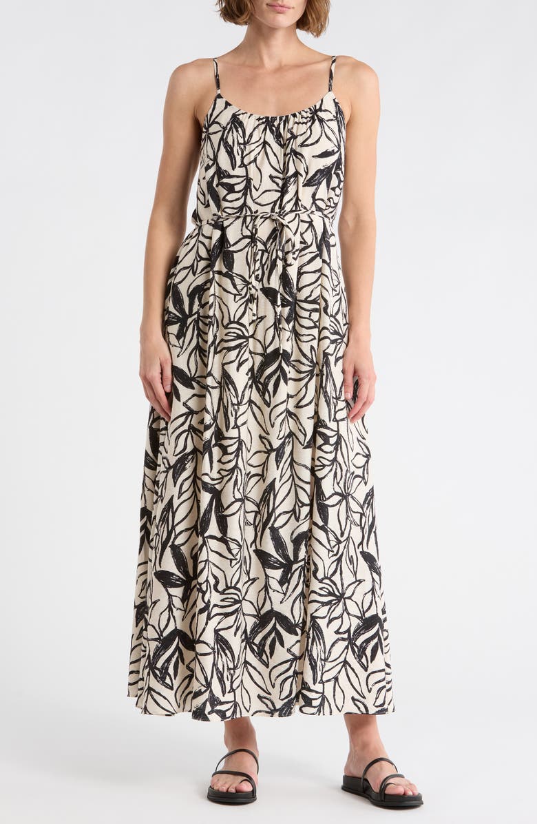 Sam Edelman Floral Maxi Dress, Main, color, White//Black