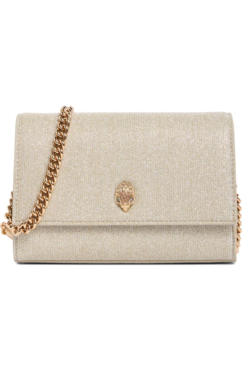 Kurt Geiger London Shimmer Clutch, Main, color, Silver