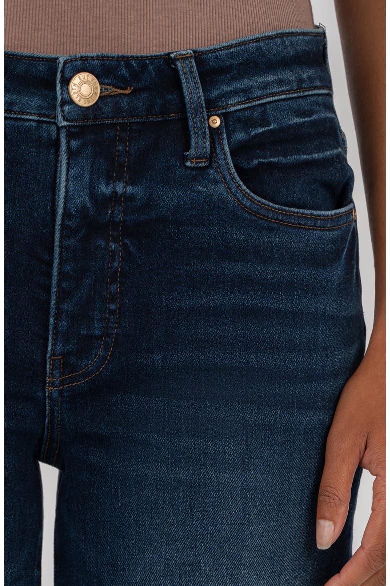 Fay Raw Hem High Waist Straight Leg Jeans, Alternate, color, UNEQUALLED