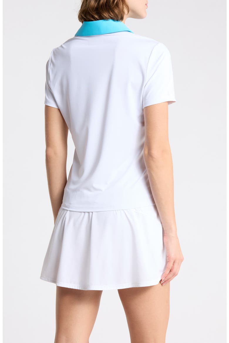 Performance Colorblock Polo, Alternate, color, BRIGHT WHITE