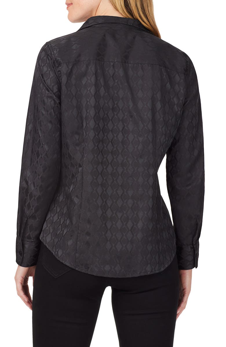 Foxcroft Monica Long Sleeve Button-Up Blouse, Alternate, color,