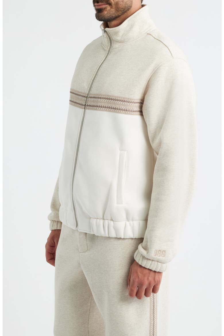 Tasman Track Jacket, Alternate, color, CARIBOU HEATHER