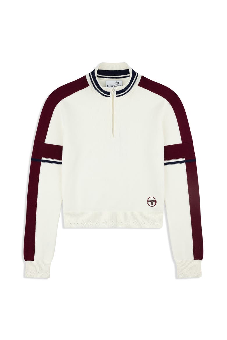 Nota Knit Quarter Zip, Alternate, color, GARDENIA