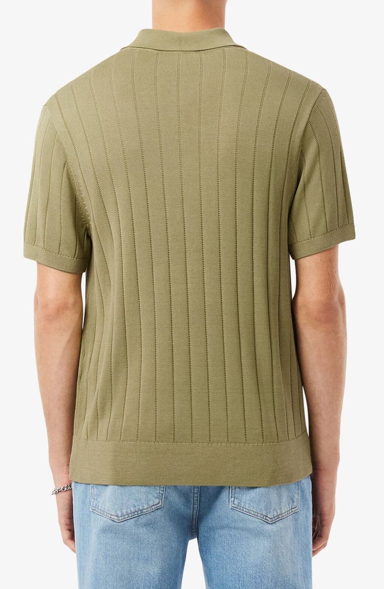 Lacoste Classic Fit Rib Polo, Alternate, color, Olive