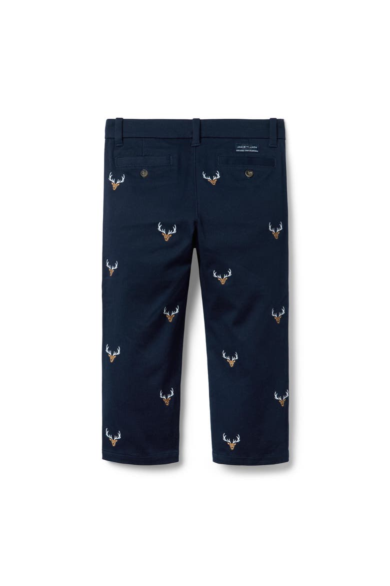 Embroidered Deer Pant, Alternate, color, Blue