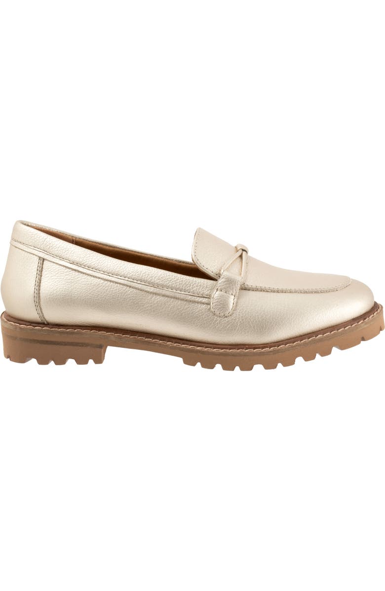 Trotters Fiora Loafer, Alternate, color, Champagne