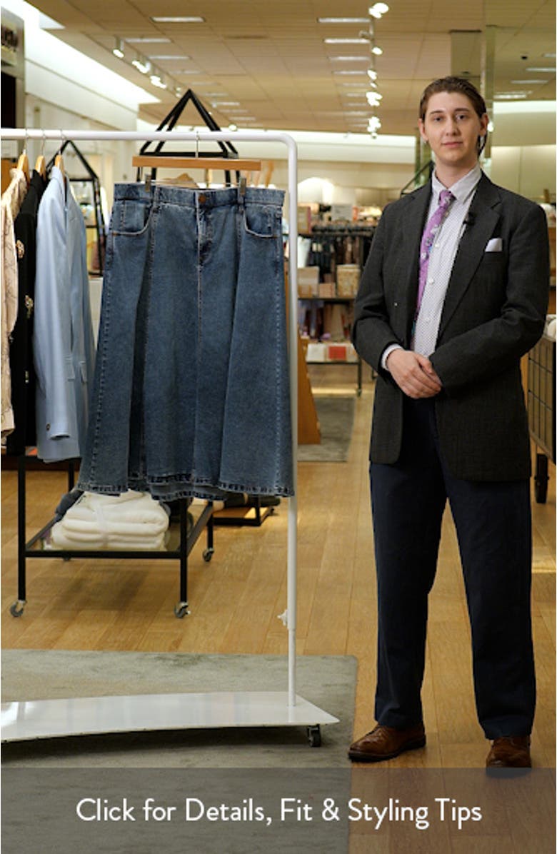 Denim A-Line Skirt, sales video thumbnail