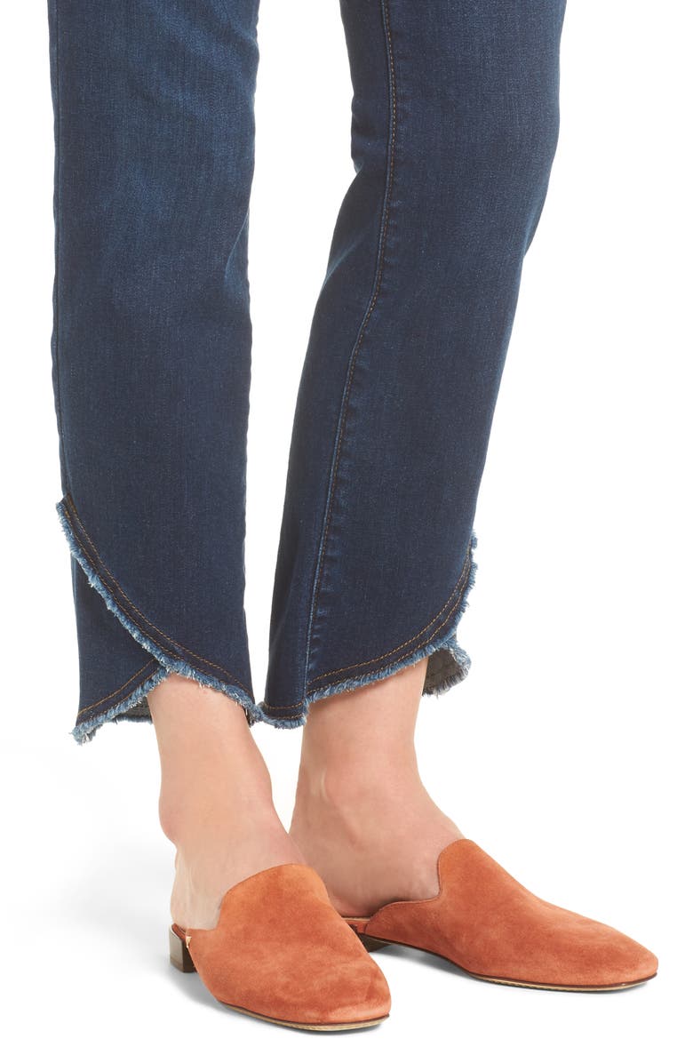 NYDJ Sheri Crisscross Hem Slim Ankle Jeans, Alternate, color, 