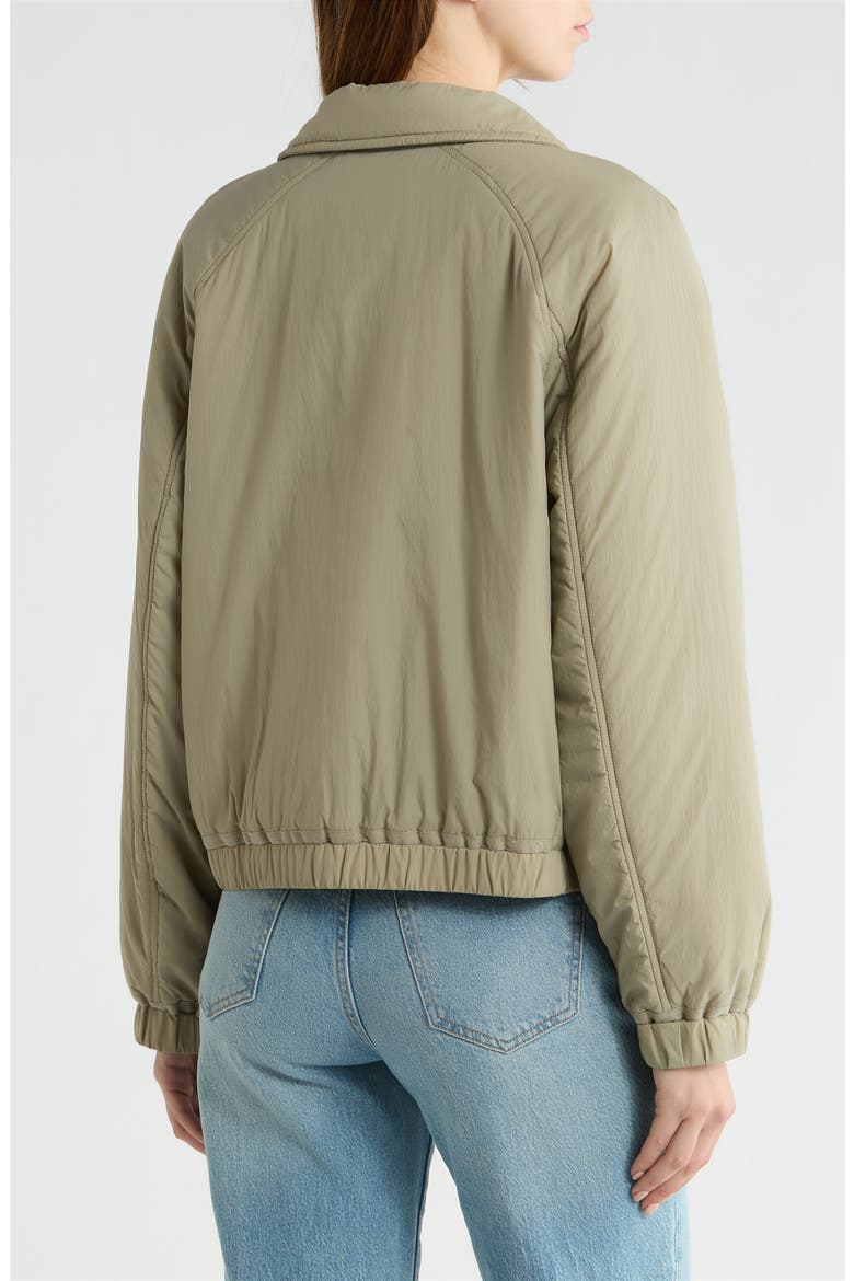 Short Cloudweight Nylon Jacket, Alternate, color, OLIVE STONE
