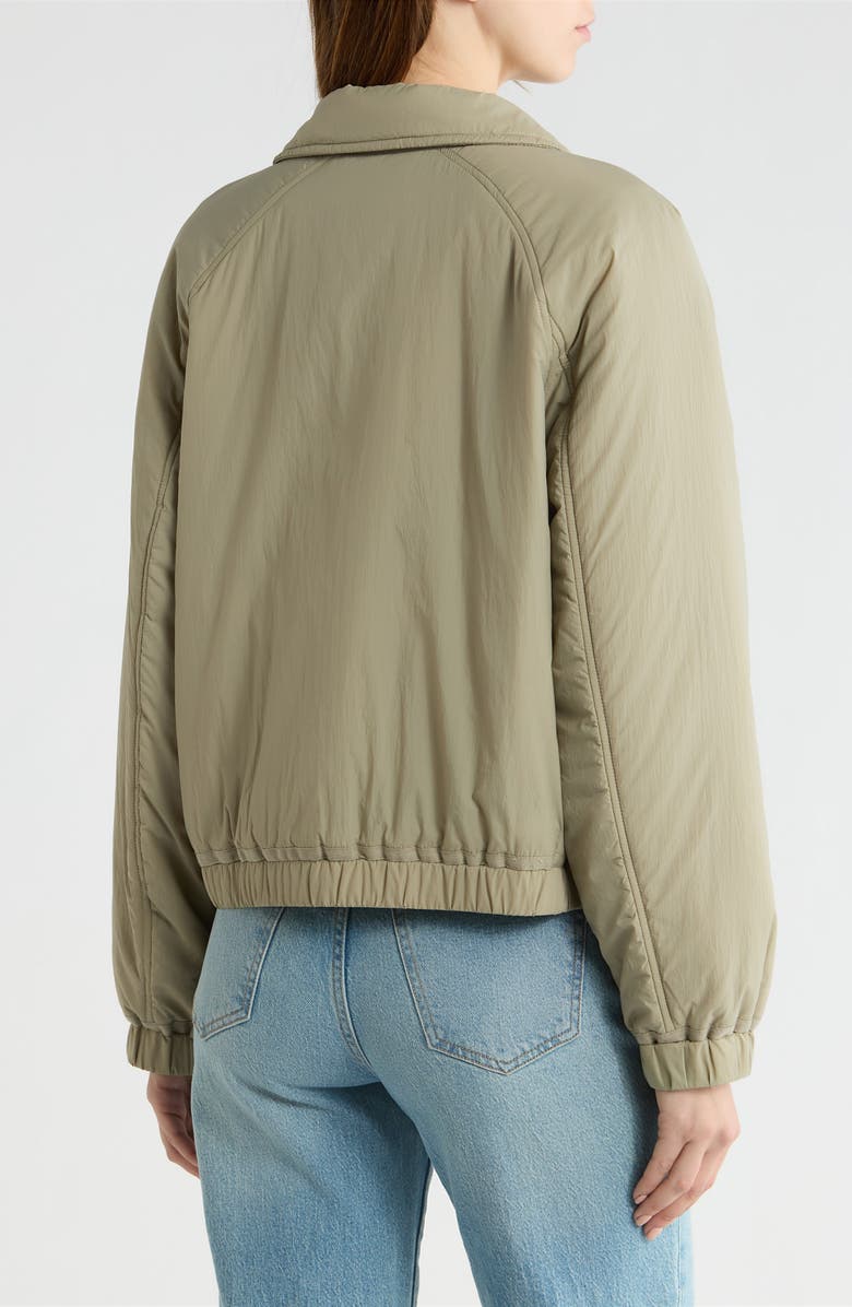 Bernardo Short Cloudweight Nylon Jacket, Alternate, color, Olive Stone